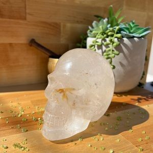 Clear Quartz Skull with inclusions - FREE GIFT